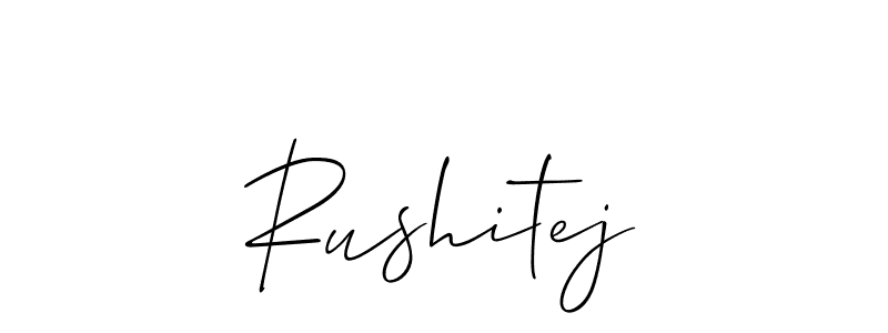You should practise on your own different ways (Allison_Script) to write your name (Rushitej) in signature. don't let someone else do it for you. Rushitej signature style 2 images and pictures png