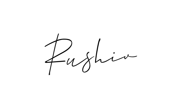 Make a beautiful signature design for name Rushiv. Use this online signature maker to create a handwritten signature for free. Rushiv signature style 2 images and pictures png