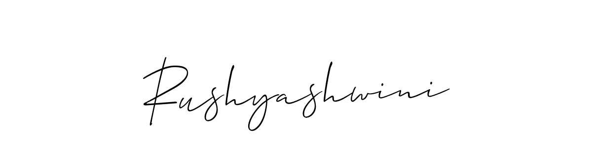 You can use this online signature creator to create a handwritten signature for the name Rushyashwini. This is the best online autograph maker. Rushyashwini signature style 2 images and pictures png