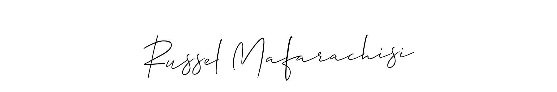 Also we have Russel Mafarachisi name is the best signature style. Create professional handwritten signature collection using Allison_Script autograph style. Russel Mafarachisi signature style 2 images and pictures png