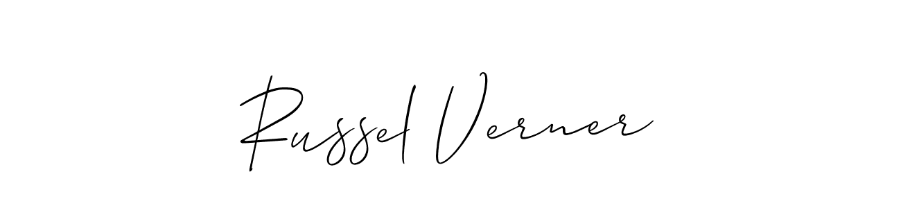 This is the best signature style for the Russel Verner name. Also you like these signature font (Allison_Script). Mix name signature. Russel Verner signature style 2 images and pictures png