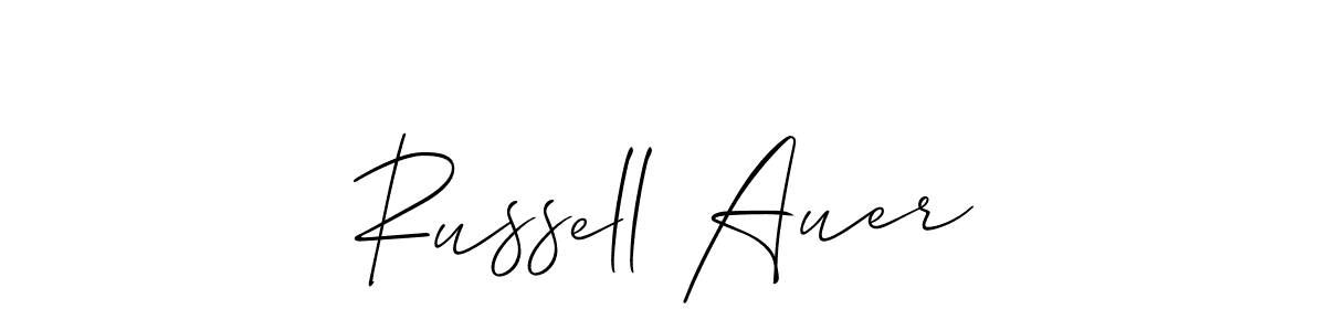 Best and Professional Signature Style for Russell Auer. Allison_Script Best Signature Style Collection. Russell Auer signature style 2 images and pictures png