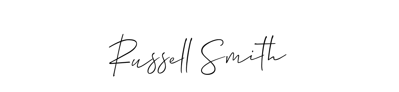 How to Draw Russell Smith signature style? Allison_Script is a latest design signature styles for name Russell Smith. Russell Smith signature style 2 images and pictures png