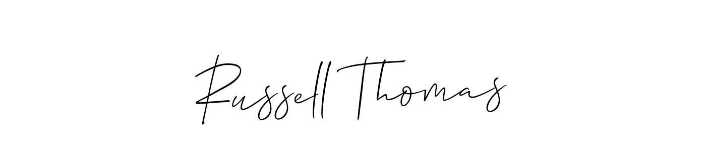 Similarly Allison_Script is the best handwritten signature design. Signature creator online .You can use it as an online autograph creator for name Russell Thomas. Russell Thomas signature style 2 images and pictures png