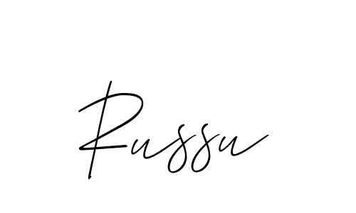 Also You can easily find your signature by using the search form. We will create Russu name handwritten signature images for you free of cost using Allison_Script sign style. Russu signature style 2 images and pictures png