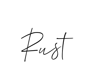 How to make Rust signature? Allison_Script is a professional autograph style. Create handwritten signature for Rust name. Rust signature style 2 images and pictures png