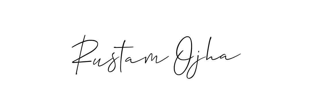 How to make Rustam Ojha signature? Allison_Script is a professional autograph style. Create handwritten signature for Rustam Ojha name. Rustam Ojha signature style 2 images and pictures png