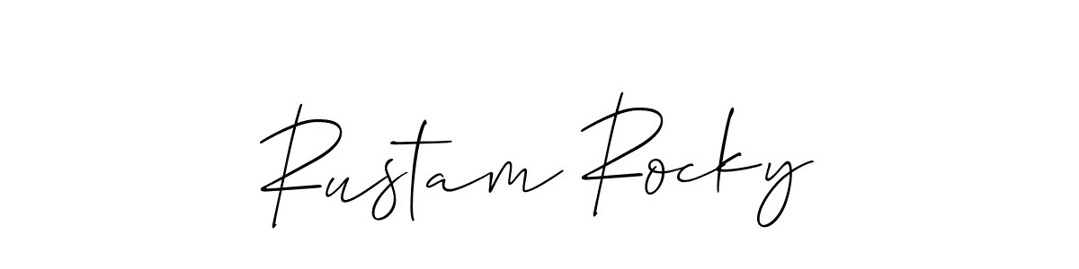 See photos of Rustam Rocky official signature by Spectra . Check more albums & portfolios. Read reviews & check more about Allison_Script font. Rustam Rocky signature style 2 images and pictures png