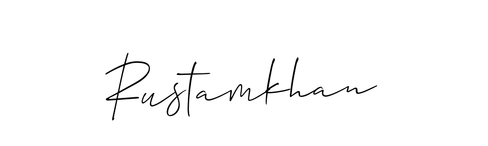 How to Draw Rustamkhan signature style? Allison_Script is a latest design signature styles for name Rustamkhan. Rustamkhan signature style 2 images and pictures png