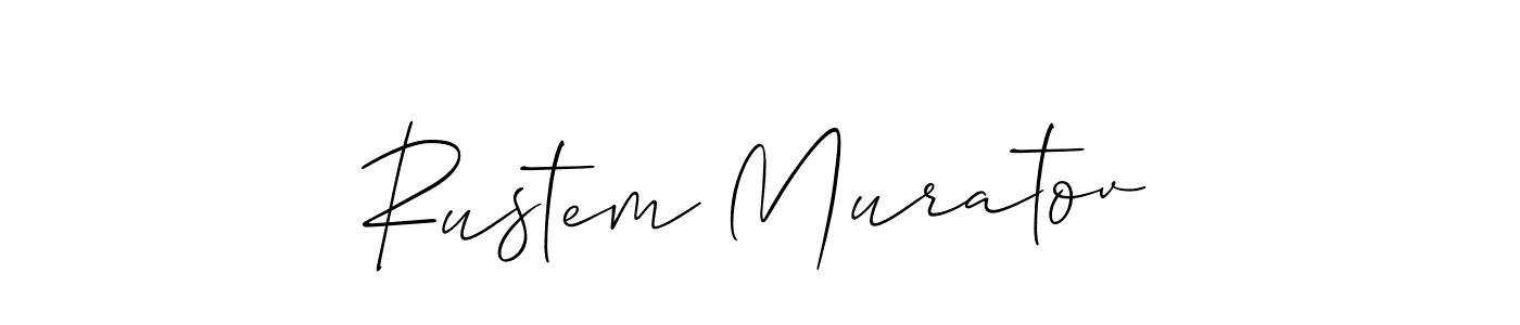 You should practise on your own different ways (Allison_Script) to write your name (Rustem Muratov) in signature. don't let someone else do it for you. Rustem Muratov signature style 2 images and pictures png