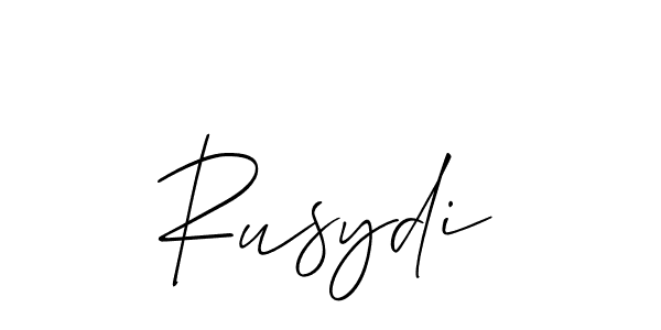 Rusydi stylish signature style. Best Handwritten Sign (Allison_Script) for my name. Handwritten Signature Collection Ideas for my name Rusydi. Rusydi signature style 2 images and pictures png