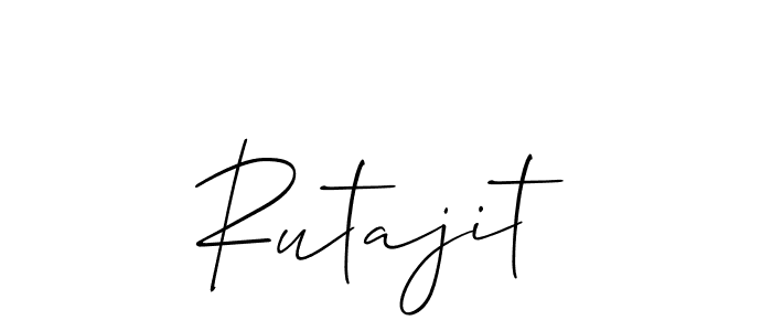 Check out images of Autograph of Rutajit name. Actor Rutajit Signature Style. Allison_Script is a professional sign style online. Rutajit signature style 2 images and pictures png