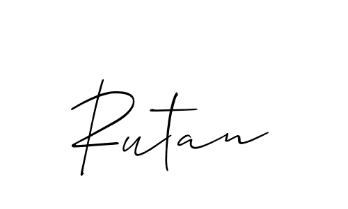 Make a beautiful signature design for name Rutan. Use this online signature maker to create a handwritten signature for free. Rutan signature style 2 images and pictures png