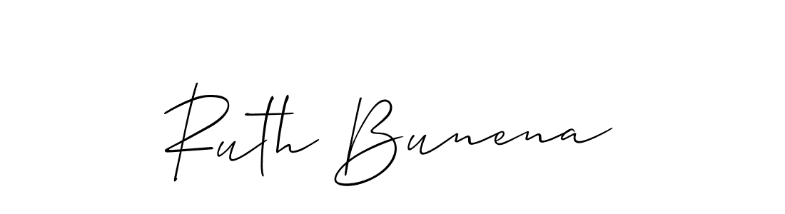 if you are searching for the best signature style for your name Ruth Bunena. so please give up your signature search. here we have designed multiple signature styles  using Allison_Script. Ruth Bunena signature style 2 images and pictures png