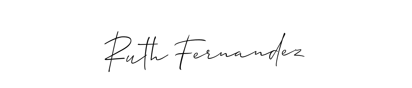 Ruth Fernandez stylish signature style. Best Handwritten Sign (Allison_Script) for my name. Handwritten Signature Collection Ideas for my name Ruth Fernandez. Ruth Fernandez signature style 2 images and pictures png