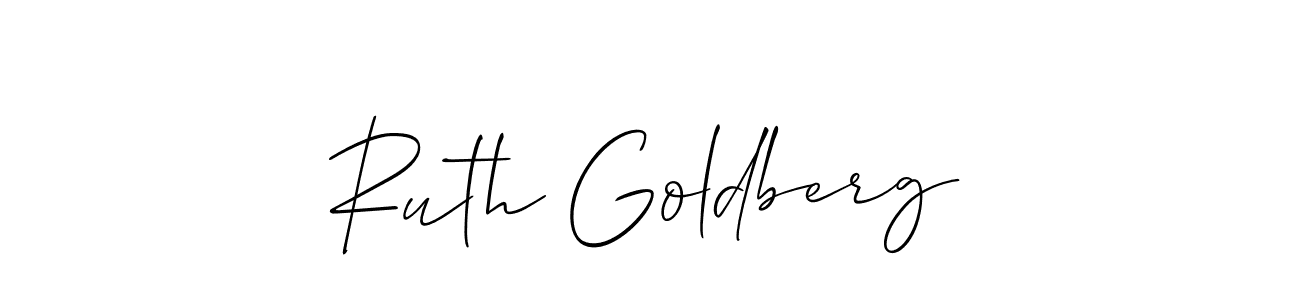 Create a beautiful signature design for name Ruth Goldberg. With this signature (Allison_Script) fonts, you can make a handwritten signature for free. Ruth Goldberg signature style 2 images and pictures png