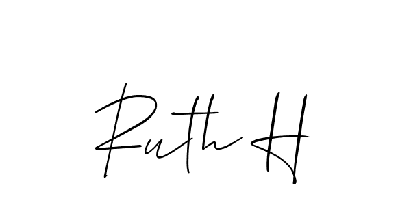 You can use this online signature creator to create a handwritten signature for the name Ruth H. This is the best online autograph maker. Ruth H signature style 2 images and pictures png