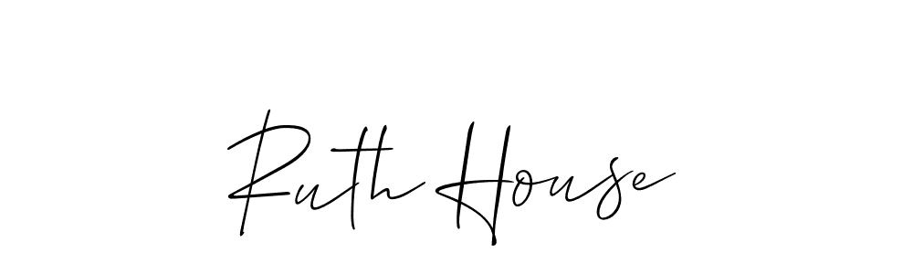 How to make Ruth House signature? Allison_Script is a professional autograph style. Create handwritten signature for Ruth House name. Ruth House signature style 2 images and pictures png