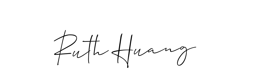 Make a beautiful signature design for name Ruth Huang. With this signature (Allison_Script) style, you can create a handwritten signature for free. Ruth Huang signature style 2 images and pictures png