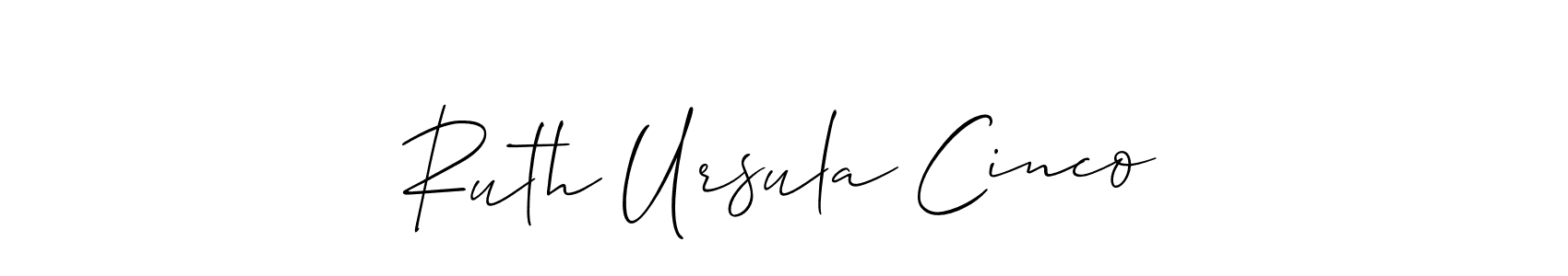 Check out images of Autograph of Ruth Ursula Cinco name. Actor Ruth Ursula Cinco Signature Style. Allison_Script is a professional sign style online. Ruth Ursula Cinco signature style 2 images and pictures png