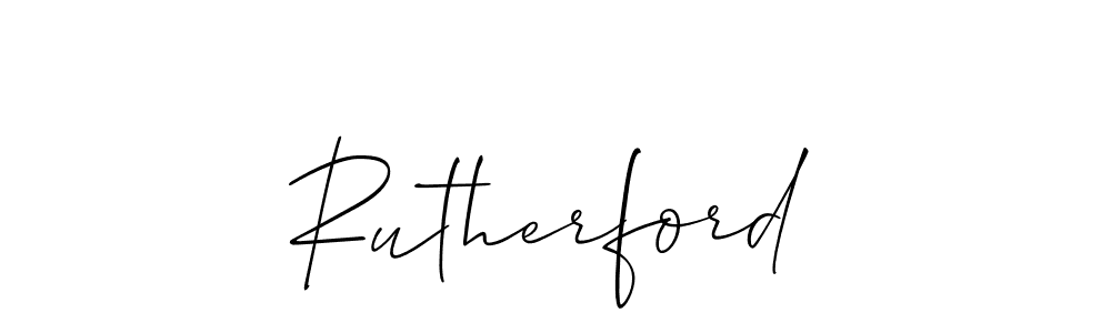 Rutherford stylish signature style. Best Handwritten Sign (Allison_Script) for my name. Handwritten Signature Collection Ideas for my name Rutherford. Rutherford signature style 2 images and pictures png