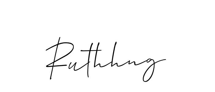 Allison_Script is a professional signature style that is perfect for those who want to add a touch of class to their signature. It is also a great choice for those who want to make their signature more unique. Get Ruthhng name to fancy signature for free. Ruthhng signature style 2 images and pictures png