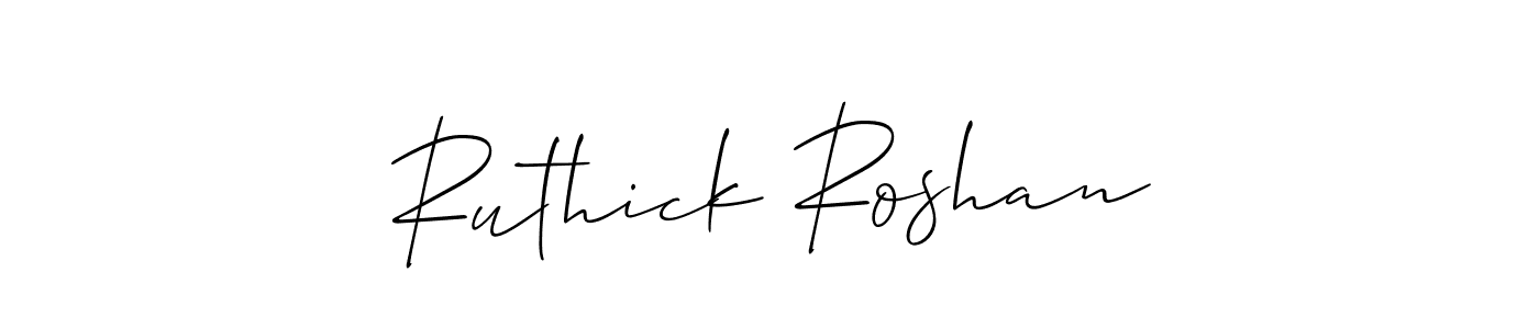 This is the best signature style for the Ruthick Roshan name. Also you like these signature font (Allison_Script). Mix name signature. Ruthick Roshan signature style 2 images and pictures png