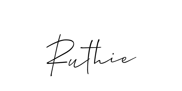 Similarly Allison_Script is the best handwritten signature design. Signature creator online .You can use it as an online autograph creator for name Ruthie. Ruthie signature style 2 images and pictures png