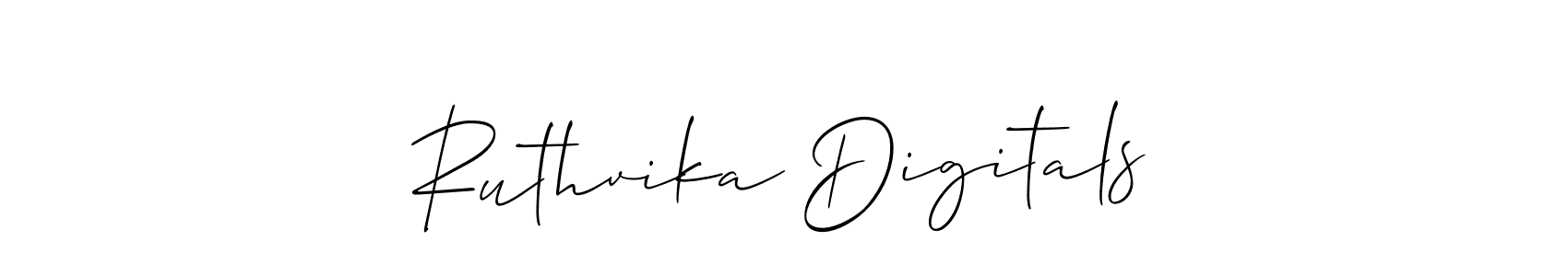 Best and Professional Signature Style for Ruthvika Digitals. Allison_Script Best Signature Style Collection. Ruthvika Digitals signature style 2 images and pictures png