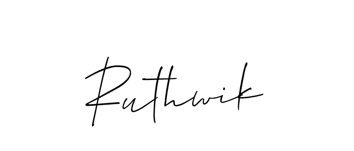 How to Draw Ruthwik signature style? Allison_Script is a latest design signature styles for name Ruthwik. Ruthwik signature style 2 images and pictures png
