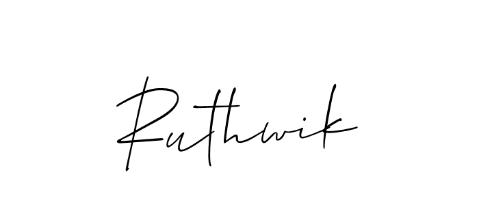 How to Draw Ruthwik signature style? Allison_Script is a latest design signature styles for name Ruthwik. Ruthwik signature style 2 images and pictures png