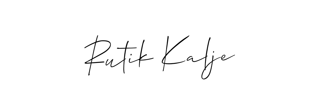 if you are searching for the best signature style for your name Rutik Kalje. so please give up your signature search. here we have designed multiple signature styles  using Allison_Script. Rutik Kalje signature style 2 images and pictures png