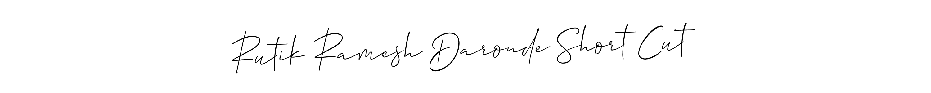 Also we have Rutik Ramesh Daronde Short Cut name is the best signature style. Create professional handwritten signature collection using Allison_Script autograph style. Rutik Ramesh Daronde Short Cut signature style 2 images and pictures png