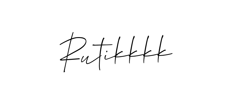 How to make Rutikkkk signature? Allison_Script is a professional autograph style. Create handwritten signature for Rutikkkk name. Rutikkkk signature style 2 images and pictures png