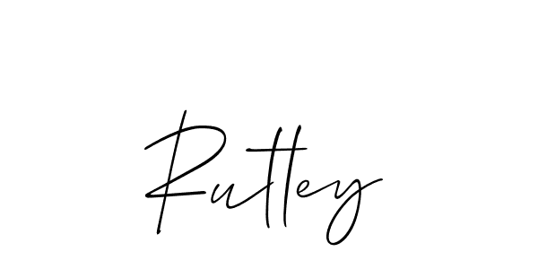 How to make Rutley signature? Allison_Script is a professional autograph style. Create handwritten signature for Rutley name. Rutley signature style 2 images and pictures png