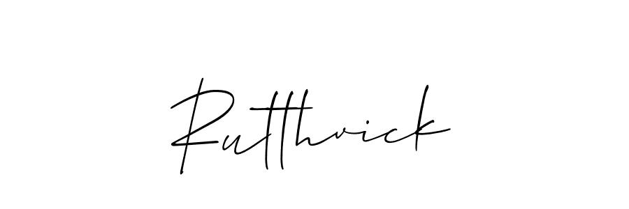 if you are searching for the best signature style for your name Rutthvick. so please give up your signature search. here we have designed multiple signature styles  using Allison_Script. Rutthvick signature style 2 images and pictures png