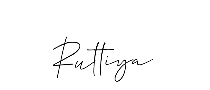 It looks lik you need a new signature style for name Ruttiya. Design unique handwritten (Allison_Script) signature with our free signature maker in just a few clicks. Ruttiya signature style 2 images and pictures png