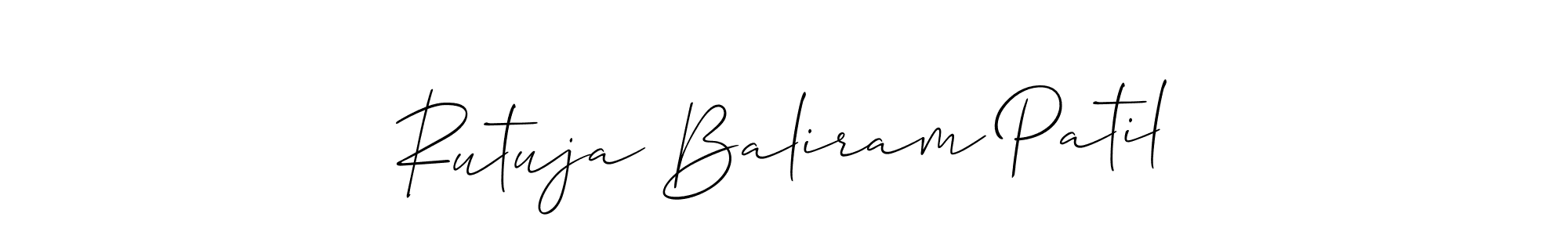 Rutuja Baliram Patil stylish signature style. Best Handwritten Sign (Allison_Script) for my name. Handwritten Signature Collection Ideas for my name Rutuja Baliram Patil. Rutuja Baliram Patil signature style 2 images and pictures png