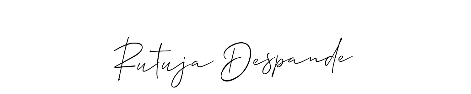 You can use this online signature creator to create a handwritten signature for the name Rutuja Despande. This is the best online autograph maker. Rutuja Despande signature style 2 images and pictures png