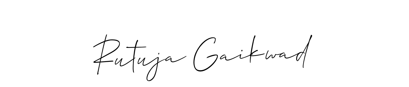 How to Draw Rutuja Gaikwad signature style? Allison_Script is a latest design signature styles for name Rutuja Gaikwad. Rutuja Gaikwad signature style 2 images and pictures png
