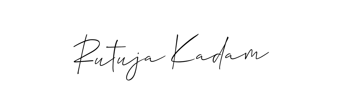 Best and Professional Signature Style for Rutuja Kadam. Allison_Script Best Signature Style Collection. Rutuja Kadam signature style 2 images and pictures png