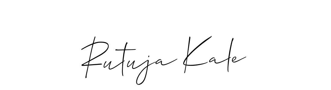 Create a beautiful signature design for name Rutuja Kale. With this signature (Allison_Script) fonts, you can make a handwritten signature for free. Rutuja Kale signature style 2 images and pictures png