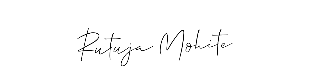How to Draw Rutuja Mohite signature style? Allison_Script is a latest design signature styles for name Rutuja Mohite. Rutuja Mohite signature style 2 images and pictures png