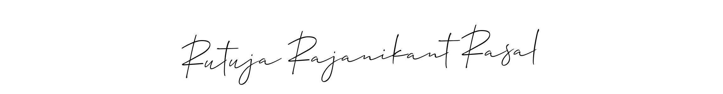You should practise on your own different ways (Allison_Script) to write your name (Rutuja Rajanikant Rasal) in signature. don't let someone else do it for you. Rutuja Rajanikant Rasal signature style 2 images and pictures png