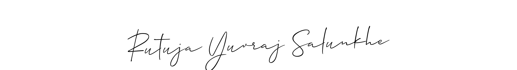 Here are the top 10 professional signature styles for the name Rutuja Yuvraj Salunkhe. These are the best autograph styles you can use for your name. Rutuja Yuvraj Salunkhe signature style 2 images and pictures png
