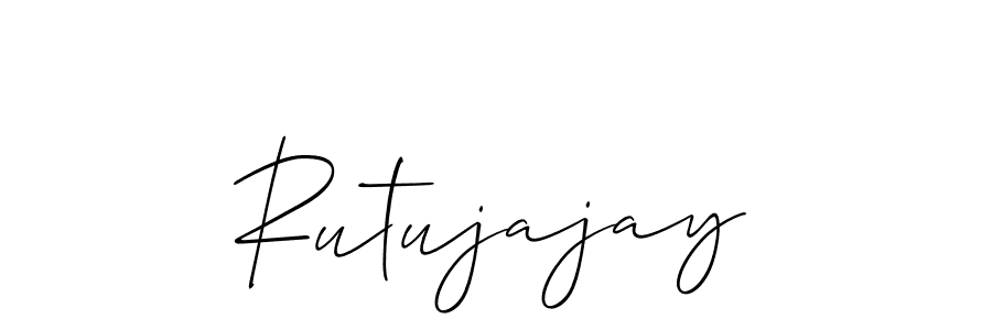 Make a beautiful signature design for name Rutujajay. Use this online signature maker to create a handwritten signature for free. Rutujajay signature style 2 images and pictures png