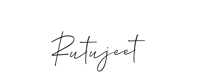 if you are searching for the best signature style for your name Rutujeet. so please give up your signature search. here we have designed multiple signature styles  using Allison_Script. Rutujeet signature style 2 images and pictures png