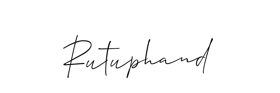 Rutuphand stylish signature style. Best Handwritten Sign (Allison_Script) for my name. Handwritten Signature Collection Ideas for my name Rutuphand. Rutuphand signature style 2 images and pictures png