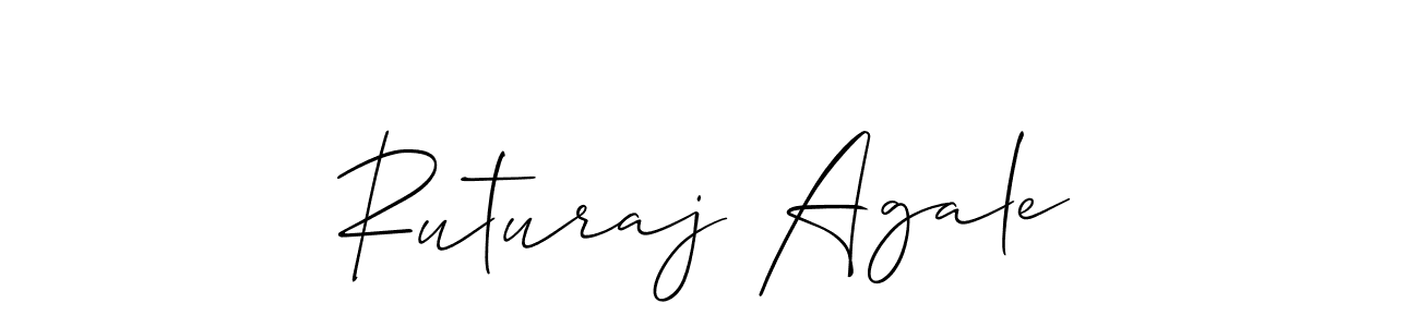 How to make Ruturaj Agale signature? Allison_Script is a professional autograph style. Create handwritten signature for Ruturaj Agale name. Ruturaj Agale signature style 2 images and pictures png