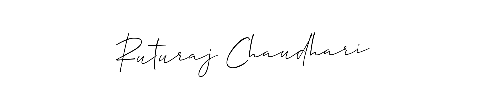 Ruturaj Chaudhari stylish signature style. Best Handwritten Sign (Allison_Script) for my name. Handwritten Signature Collection Ideas for my name Ruturaj Chaudhari. Ruturaj Chaudhari signature style 2 images and pictures png